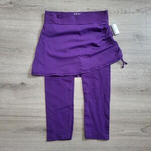 NUX Purple Skorted Capri Leggings